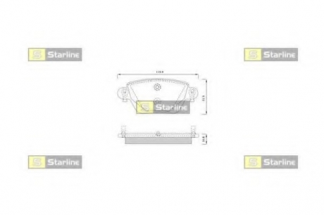 BD S252 Starline Гальмівні колодки дискові