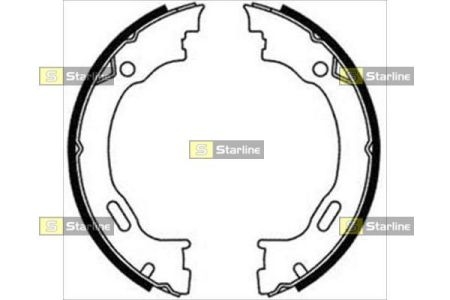 BC 08720 Starline Гальмівні колодки барабанні