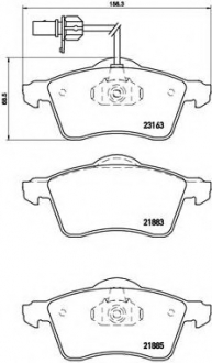 P85 049 Brembo Гальмiвнi колодки к-кт.