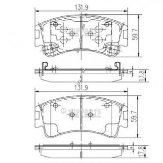 J3603056 Nipparts  Гальмівні колодки