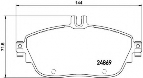 P50 093 Brembo Колодки гальмівні дискові