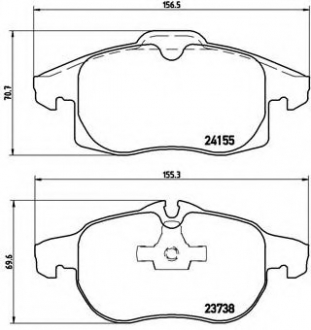 P10 011 Brembo Гальмівні колодки дискові