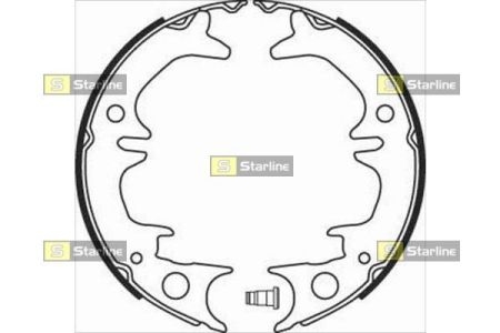 BC 08380 Starline Гальмiвнi колодки к-кт.