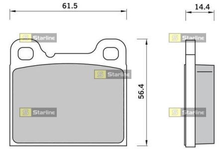 BD S420 Starline Гальмiвнi колодки к-кт.