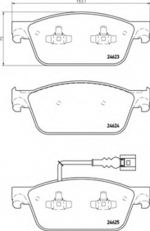 P85 141 Brembo Гальмівні колодки дискові