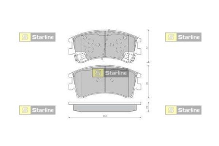 BD S431 Starline Гальмівні колодки дискові
