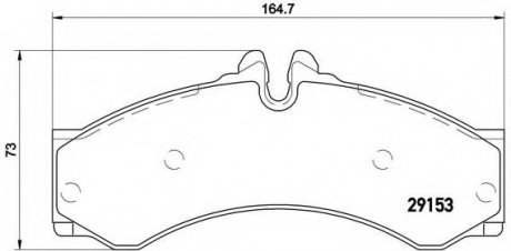 P50 028 Brembo Гальмiвнi колодки к-кт.