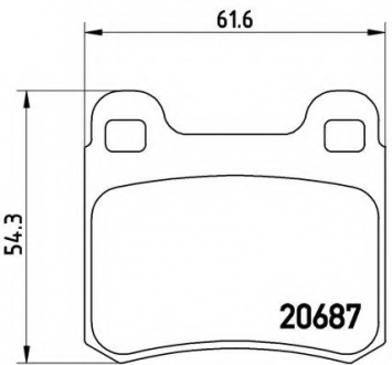 P50 013 Brembo Гальмiвнi колодки к-кт.