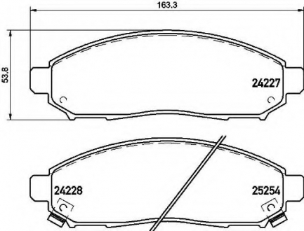 P56 096 Brembo Тормозные колодки дисковые