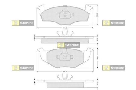 BD S118 Starline Гальмівні колодки дискові