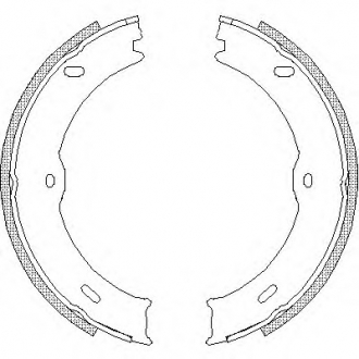 4746.00 ROADHOUSE Гальмiвнi колодки к-кт.