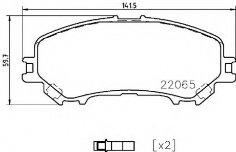 P56 099 Brembo Тормозные колодки дисковые