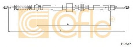 11.5512 COFLE Трос ручника