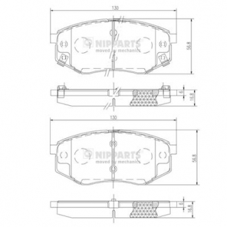 N3600545 Nipparts  Гальмівні колодки