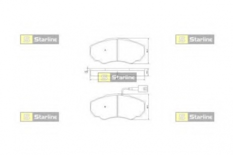 BD S839P Starline Гальмiвнi колодки к-кт.