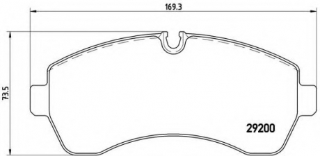 P50 059 Brembo Гальмівні колодки дискові