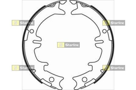 BC 08340 Starline Гальмівні колодки барабанні