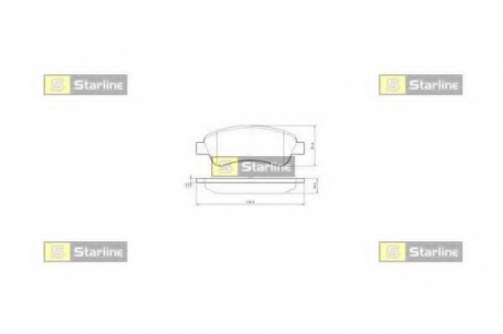 BD S842P Starline Гальмівні колодки дискові