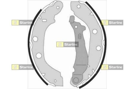 BC 07340 Starline Гальмiвнi колодки к-кт.