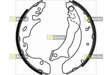 BC 07390 Starline Гальмiвнi колодки к-кт.