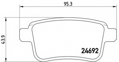 P68 043 Brembo Гальмівні колодки дискові