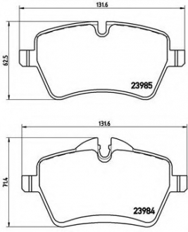 P06 051 Brembo Колодки гальмівні дискові