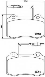 P61 064 Brembo Гальмiвнi колодки к-кт.