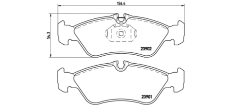 P50 082 Brembo Гальмівні колодки дискові