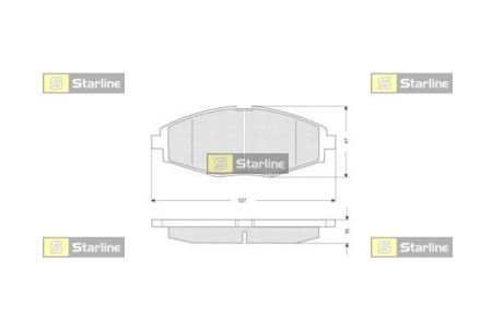 BD S134 Starline Гальмівні колодки дискові