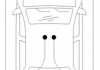 11.6678 COFLE Трос ручного гальма зад. Kangoo 800kg 97-08 Пр. (1442/1067) (фото 2)