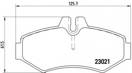 P50 020 Brembo Гальмiвнi колодки к-кт.