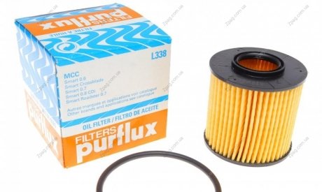L338 PURFLUX Фільтр масла Smart 0.6-0.7i/0.8CDI 98-