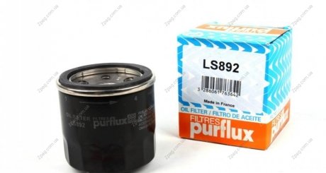 LS892 PURFLUX Фильтр масляный Purflux