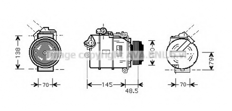 Компрессор кондицiонера BWA K309