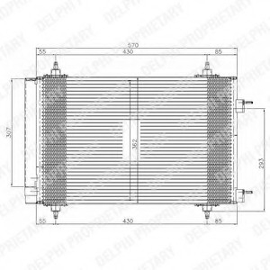 TSP0225549 DELPHI Конденсер кондиціонера