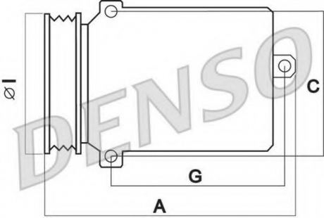 DCP02015 Denso Компресор кондиціонера