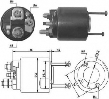 940113050064 MAGNETI MARELLI Реле втягуюче стартера