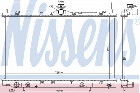 628975 Nissens Радіатор охолоджування