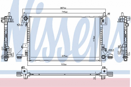 630766 Nissens Радіатор охолоджування