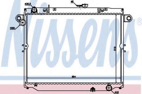 64881 Nissens Радіатор охолоджування