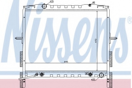 66657 Nissens Радіатор охолоджування