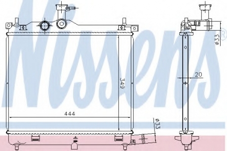 675023 Nissens Радиатор охолоджування