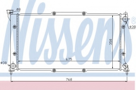 67701 Nissens Радиатор охолоджування