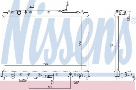 68525 Nissens Радиатор системы охлаждения