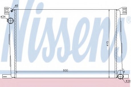 69706 Nissens Радиатор охолоджування
