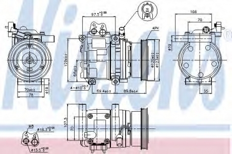 89290 Nissens Компрессор кондиціонера