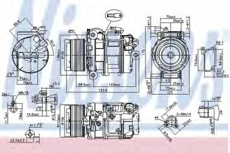 89595 Nissens Компрессор кондиціонера