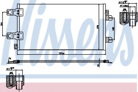 940186 Nissens Конденсер кондиціонера