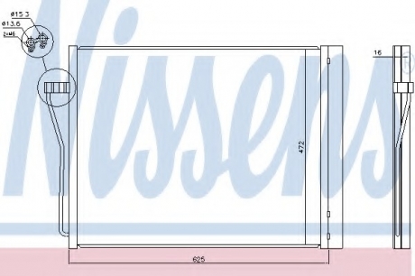 940308 Nissens Конденсер кондиціонера