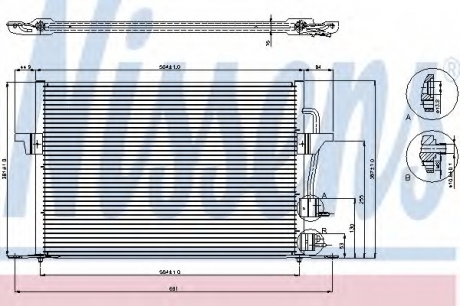 94308 Nissens Конденсатор кондиционера FORD (пр-во Nissens)